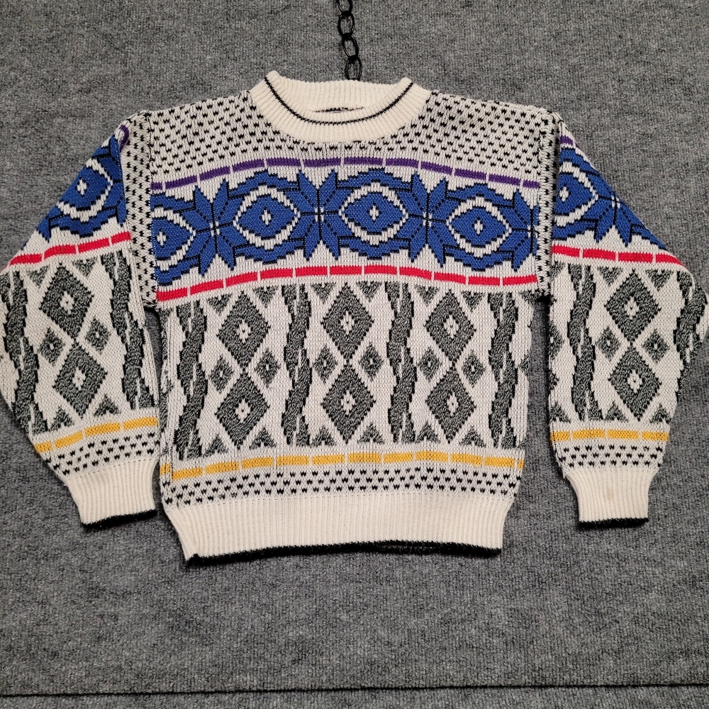 Men's Multicolor Knit Patterned Sweater